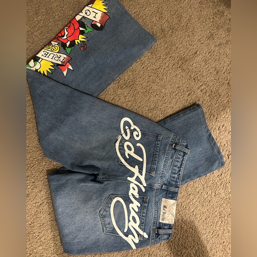 Ed Hardy Denim with Graphic Accents